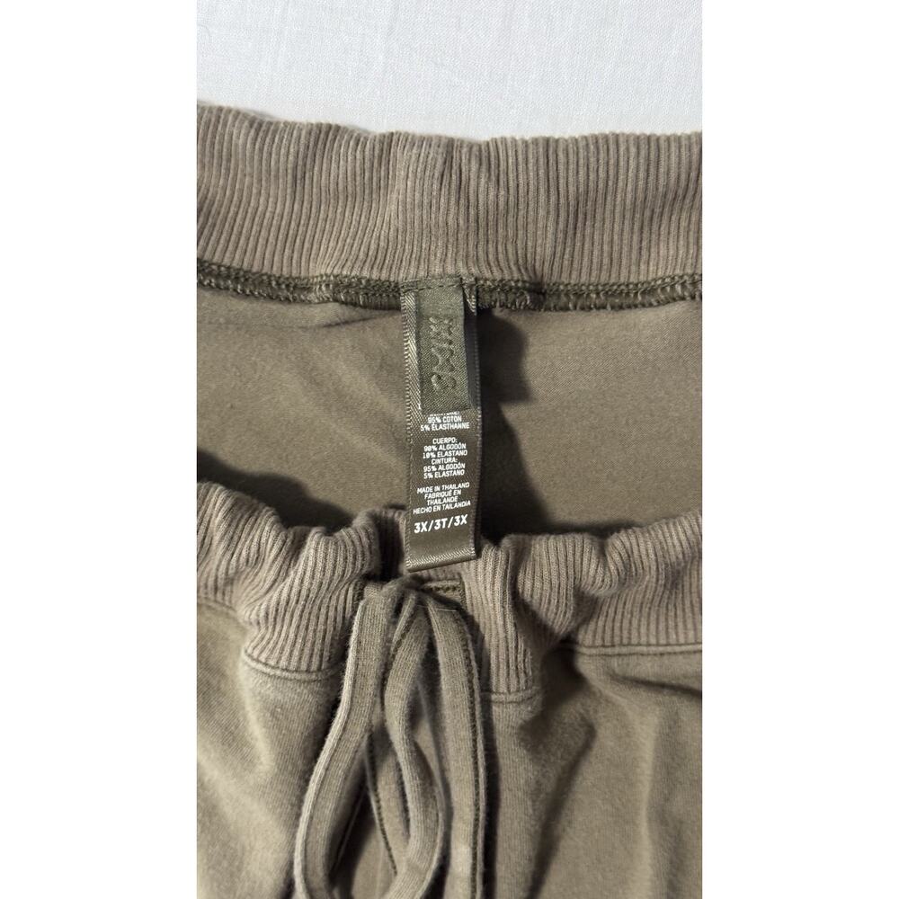 Skims Women’s Relaxed Straight Pants - Olive Green - Plus Size 3X - Picture 5 of 9